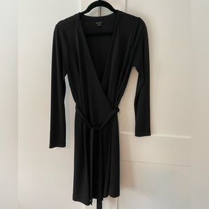 Ann Taylor black wrap dress size 8